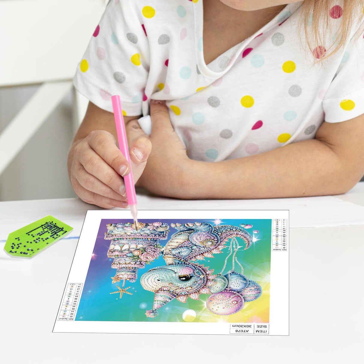 Diamond Art Painting Kits for Adults, 5D Special Shape Diamond Art Kits for Beginners, Crystal Rhinestones Diamond Art Painting for Home Wall Decoration Gift 12×12inch, Cake and Dinosaur AiYuanzsh