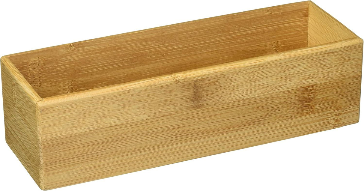 Lipper International 8381 Bamboo Wood Stacking Drawer Organizer Box, 9" x 3" Lipper International