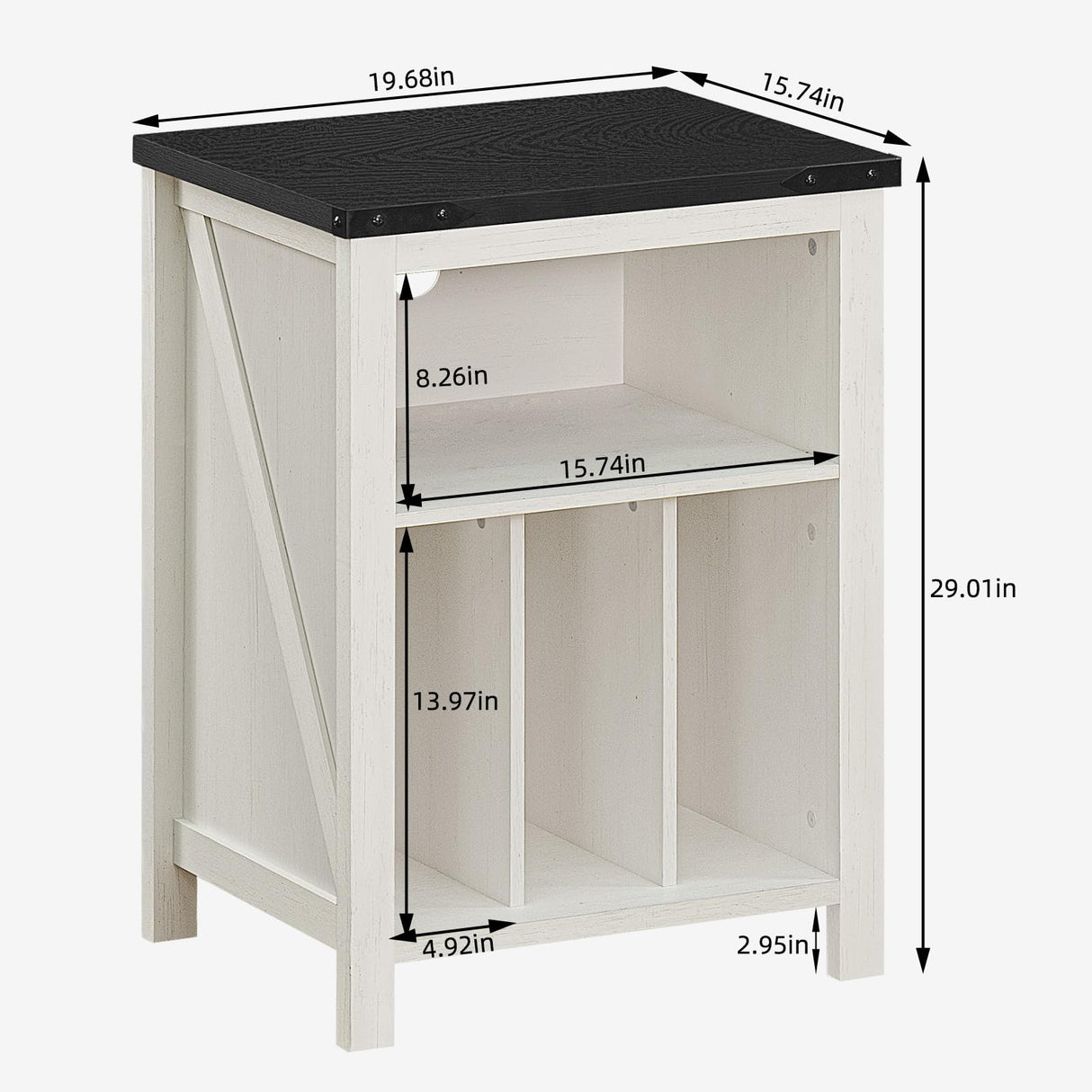 Joaxswe Record Player Stand with Vinyl Record Storage,White Record Player Table Holds up to 160 Albums,Large Wood Turntable Stand Cabinet Dispaly Shelf for Living Room,Bedroom,Office Joaxswe