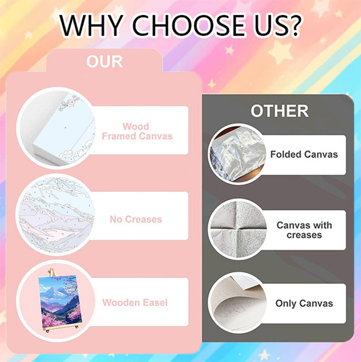 4 Pack Framed Paint by Numbers Kit for Adults Beginners-Four Season Adult Paint by Number Kits on Canvas Framed, Landscape DIY Acrylic Oil Painting by Numbers for Adults for Gift Home Decor(8x12inch) Arttoplus