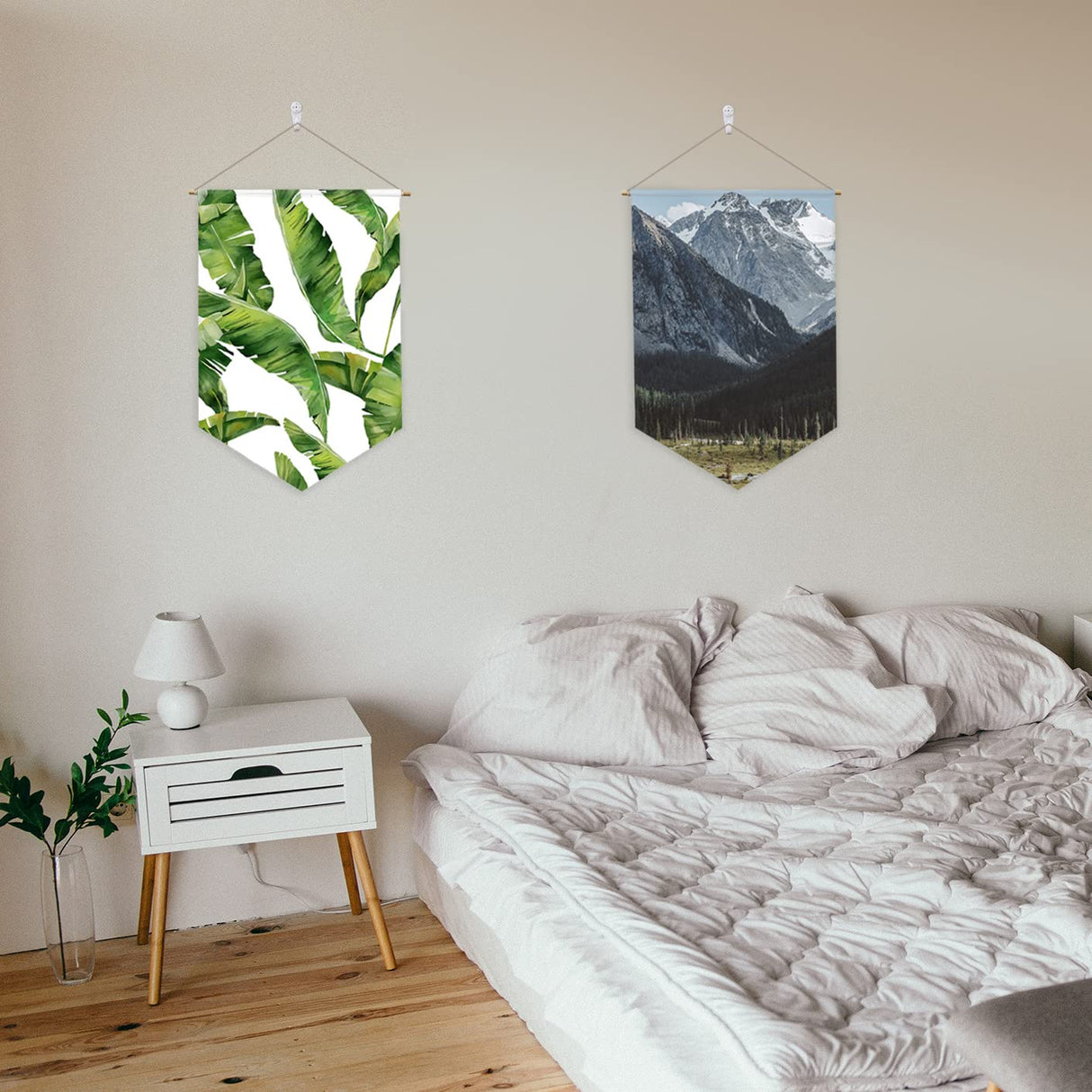 Sublimation Blank Custom Banner, Wall Display Waterproof Canvas Banner, Sublimation Transfer Heat Press Printing Crafts. (4 Pcs) KKSUBCA