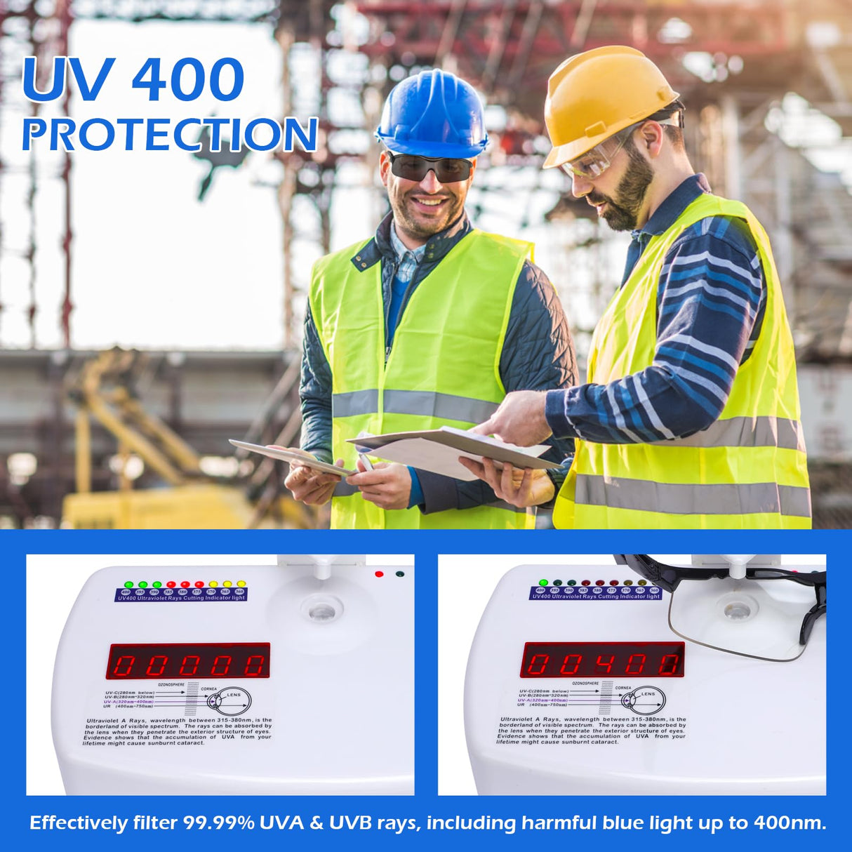 OXG 12 Pack Safety Glasses, ANSI Z87.1 Impact Resistant Anti-Scratch Safety Goggles for Men Women Youth (Clear) OXG