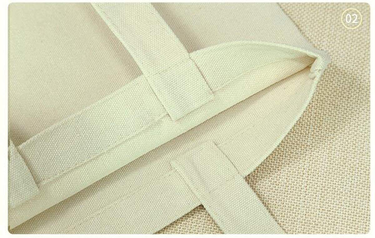 E-Found 10 Pcs Canvas Sublimation Tote Bags Blanks, Sublimation Blank Bag Resuable Washable Grocery Tote Bags for DIY Carry Books and Lunch Box E-Found