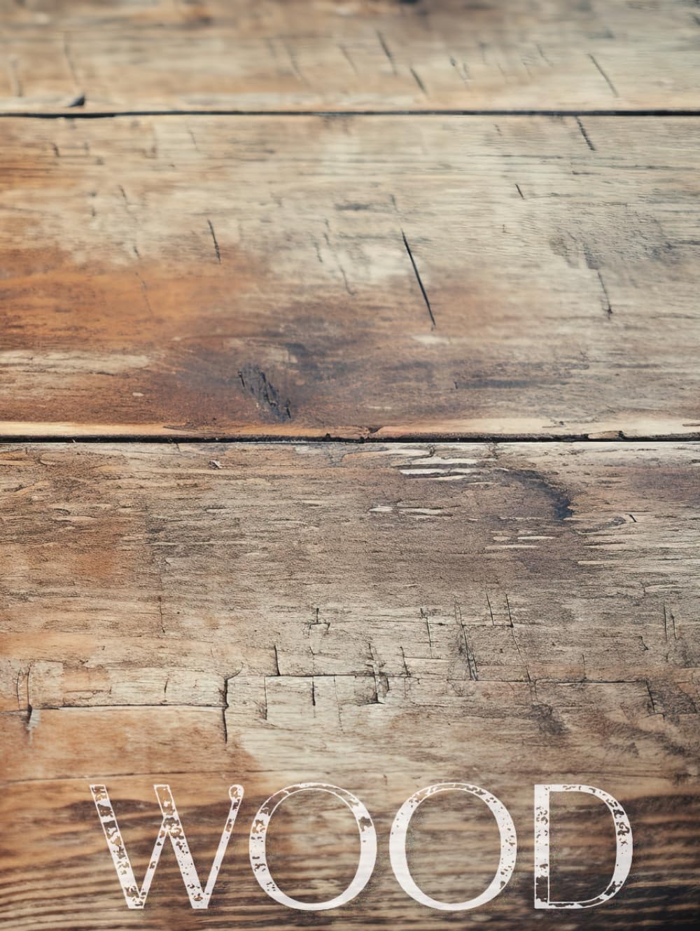 Wood Neutral Coffee Table Book: Boho Home Interior Design Accent, Modern Farmhouse Aesthetic Hardcover Books, 350 Blank Numbered Pages Large ... Gift Ideas, Cozy Wood Living Room Touch WoodArtSupply