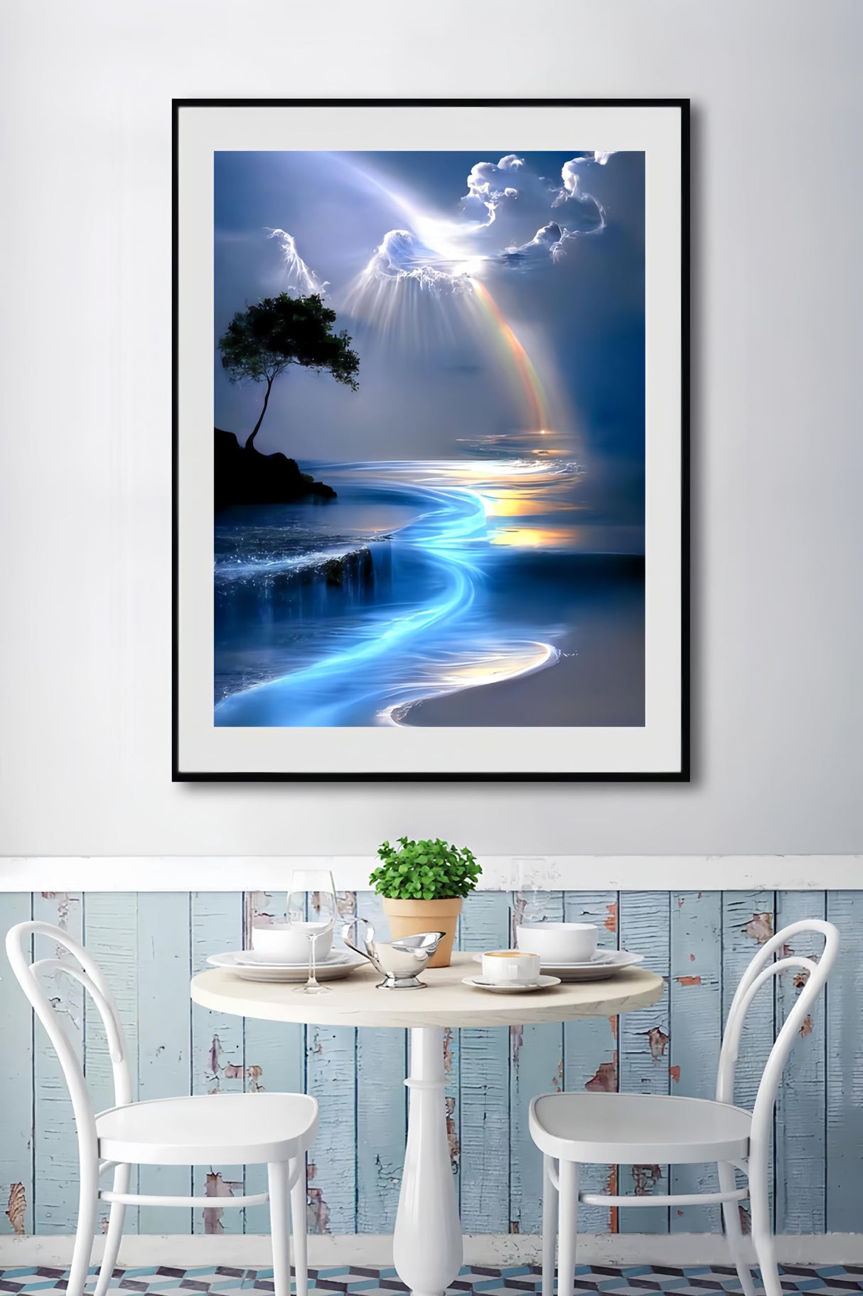 Rainbow Sky Diamond Art Kits for Adults, 5D Diamond Painting for Adult Beginners, DIY Full Drill Round Gem Painting Dot Art for Adults,Home Wall Decor 11.8x15.7 Inch 5DDIYART