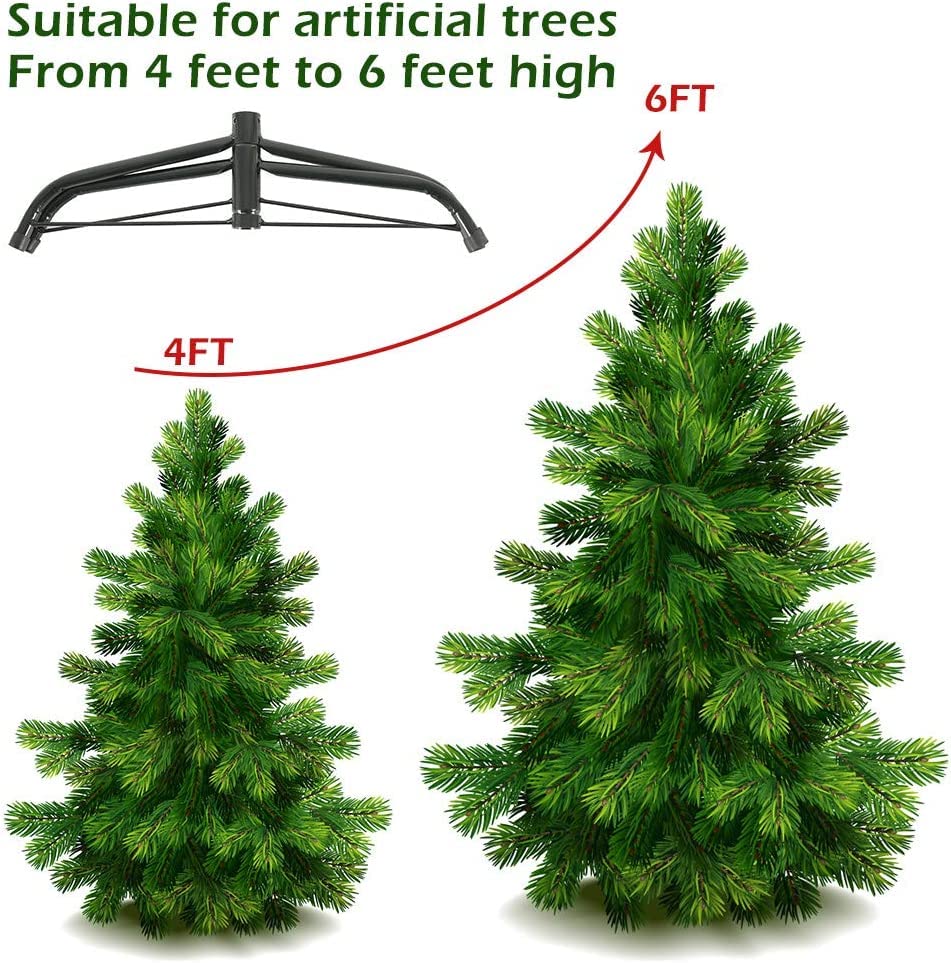 Christmas Tree Stand for Artificial Trees, Tree Stand, Suitable for Artificial Trees Ranging From 4 Feet to 6 Feet, Tree Stand for Artificial Tree, Christmas Tree Legs Replacement Plastic, 40cm YEYUXWT