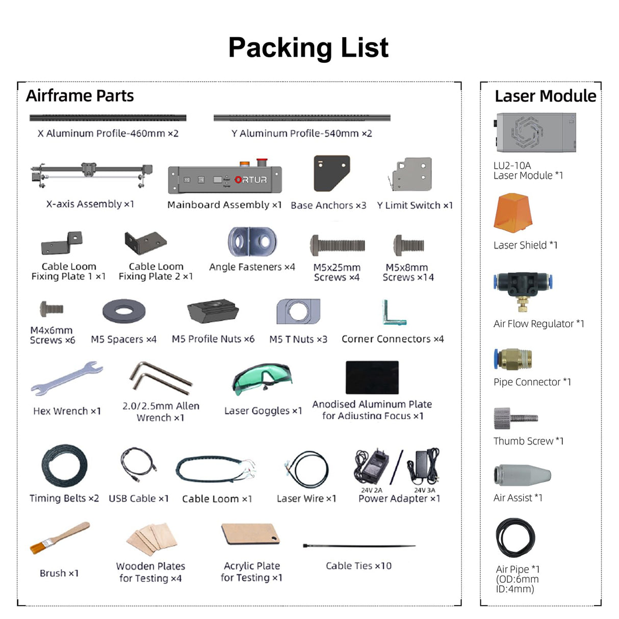 Ortur Laser Master 2 Pro S2 10000mW Laser Engraver, High Precision Laser Engraving Machine, 15,000mm/min Efficient Laser Engraver for Wood and Metal, Acrylic Glass Leather, Laser Class 4 Ortur