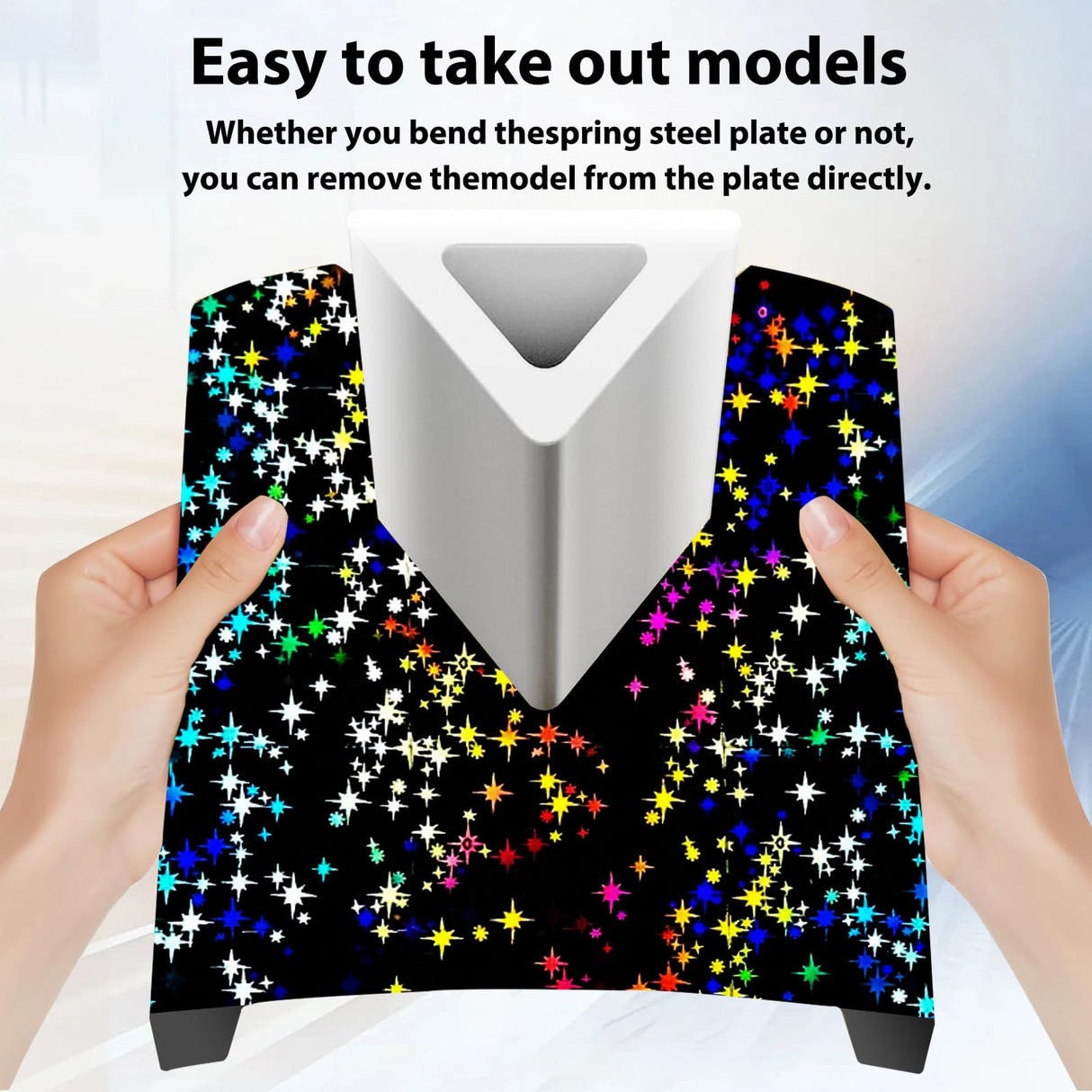 JUUPINE 3D Printer Platform K1C K1 Build Plate 235X235mm, Upgrade H1H Build Plate Flake+Galaxy Spring Steel Sheet for K1C/K1/ Ender-3 S1/S1 Pro/Ender-5 S1/Ender-3 V3/Ender-3 V3 KE/Ender-3V3 SE Wefuit