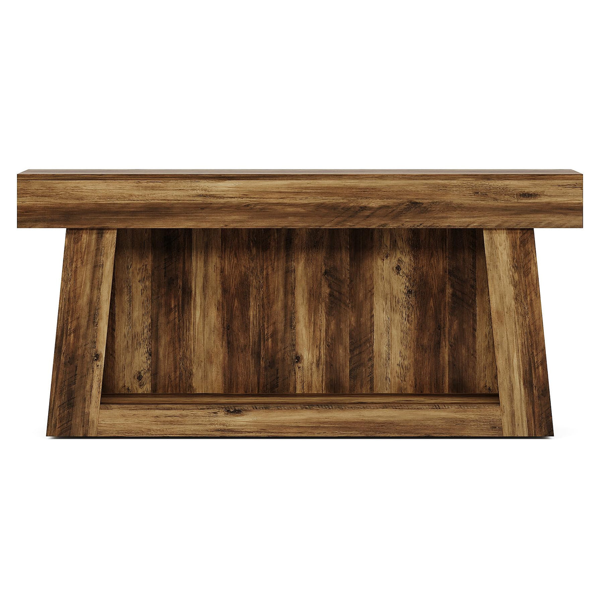 Tribesigns 63 in Farmhouse Console Table, Sofa Table with Storage, 2-Tier Long Console Table Behind Couch Rustic Entryway Table, Heavy Duty Thickened Hallway Foyer Table for Living Room, Corridor Tribesigns