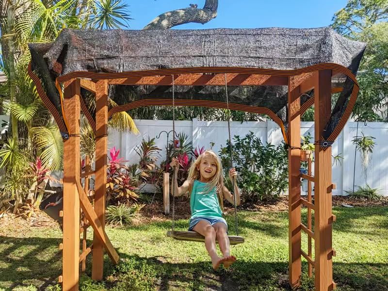 Shade Cloth - for Plants Greenhouse, 70% Sunblock Shade Sails -for Outdoor Garden Pergola Patio Lawn Sun Shade Cloths for Kennel Chicken Coop Easier to Hang Plant Shade Net Cover QLOFEI