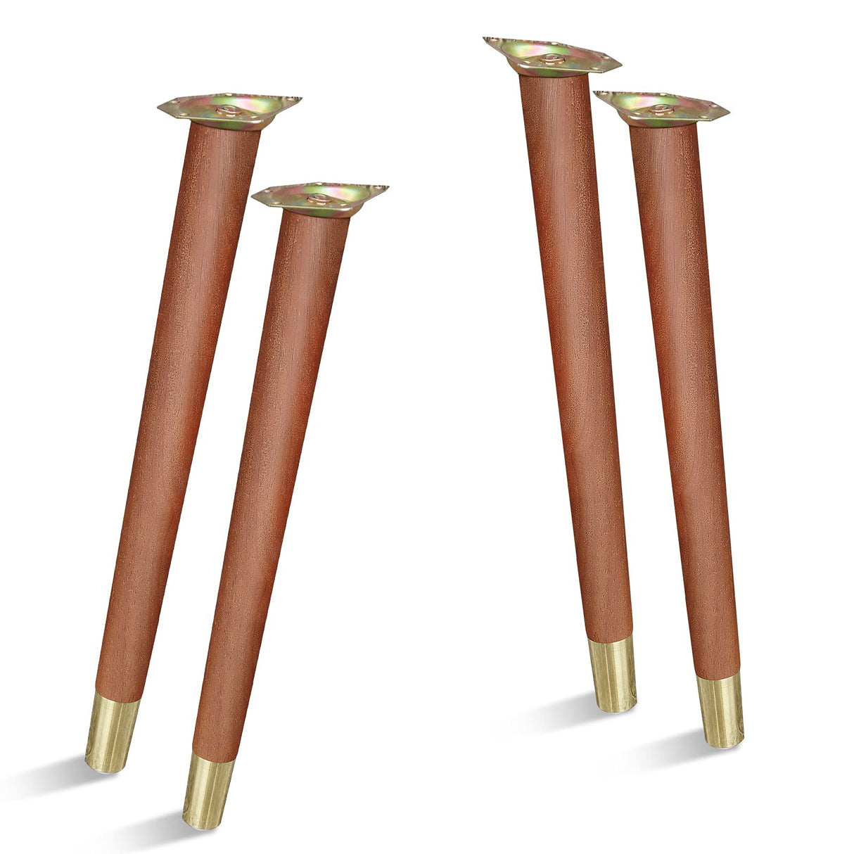 TEMI 16" Wood Table Legs β Premium Set of 4 Wooden Furniture Legs for Desk, Coffee Table, Bench, Chair, Dresser, Bed, and Cabinet β Strong, Durable and Easy to Install TEMI