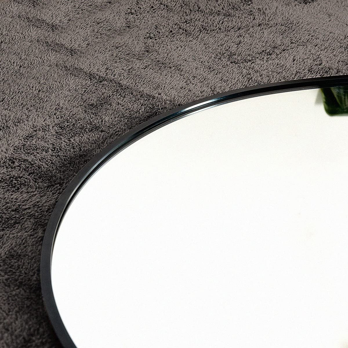Otlsh Floor Mirror, 58"×18" Arched Full Length Mirror Arched with Stand, Standing Mirror, Full Body Mirror, Large Mirror, Arched Wall Mirror, Freestanding, Aluminum Frame - Black Otlsh