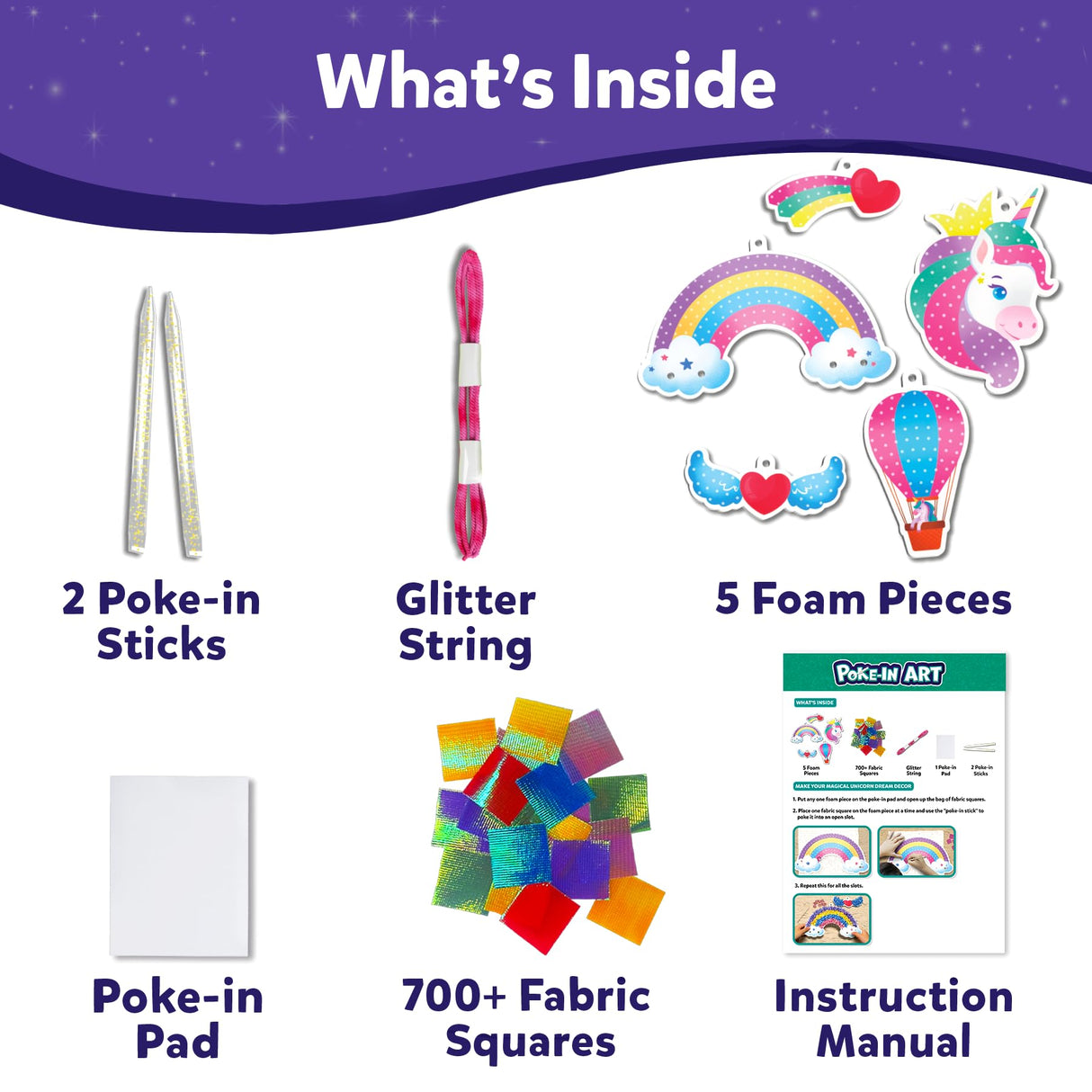 Skillmatics Poke in Art Unicorns Dream Decor & Foil Fun Unicorns and Princesses Bundle, Mess-Free Art for Kids, DIY Craft Kits, Creative Activity, Gifts for Ages 4, 5, 6, 7, 8, 9 Skillmatics