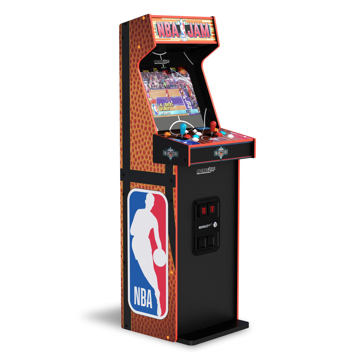 ARCADE1UP NBA Jam Deluxe 2-Player Control Panel Arcade Machine, built for your home, 5 foot tall cabinet with 3 classic games ARCADE1UP