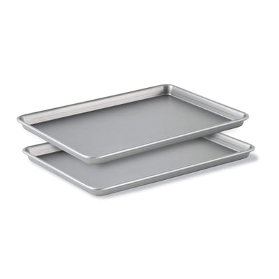 Calphalon Premium Nonstick Baking Pans Set of 2, 12 x 17 inch, Silverware, Heavy Gauge Steel Core
