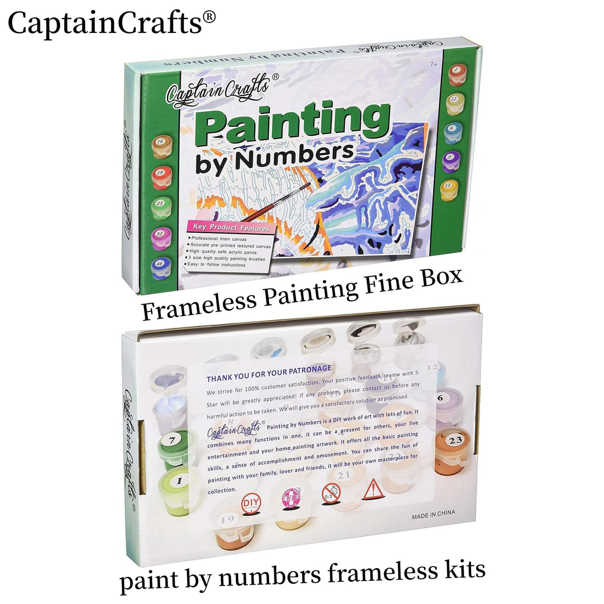 CaptainCrafts Paint by Numbers Kit for Adults Flowers Paint by Numbers Frameless Canvas Art DIY Oil Painting House Decor 16x20 INCH Mouthwatering Flowers (Frameless) CaptainCrafts
