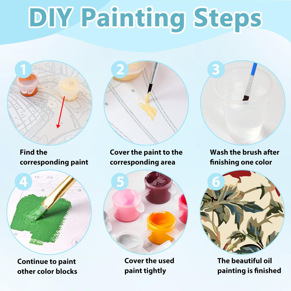 Mnsdiyrs Tree of Life Paint by Numbers Kit for Adults, Paint by Numbers for Adults Tree, Acrylic Painting by Numbers Kits Canvas for Gift Home Wall Decor 16x20 Inch Mnsdiyrs