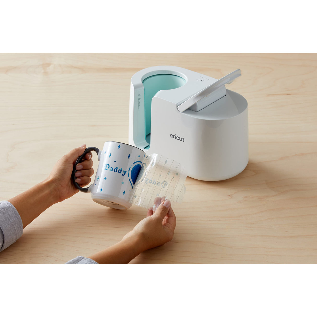 Cricut Beveled Blank Mug, Ceramic-Coated, Dishwasher & Microwave Safe Mug to Decorate, Cricut Mug Press & Infusible Ink Compatible,15 Oz Sublimation Mug, Ideal for Crafts and Printing, Miami Cricut