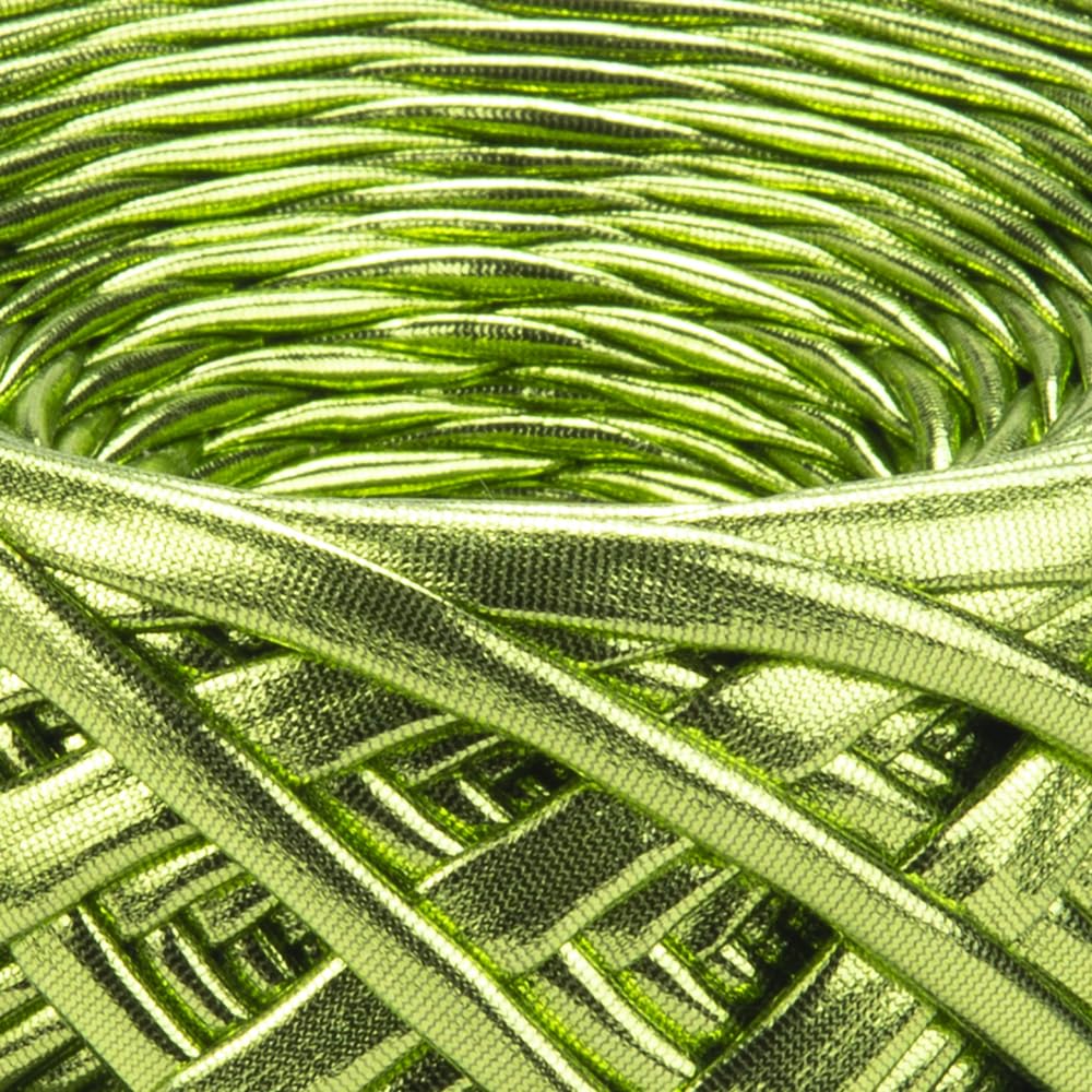 YarnArt Metallic Club Super Bulky T-Shirt Yarn - 100% Polyester, 6.35 oz / 180 gr, 60 yrds / 55 Meters - Shiny Colors for Handbags, Rugs, Chic Night Bags, Crochet (8116) YarnArt