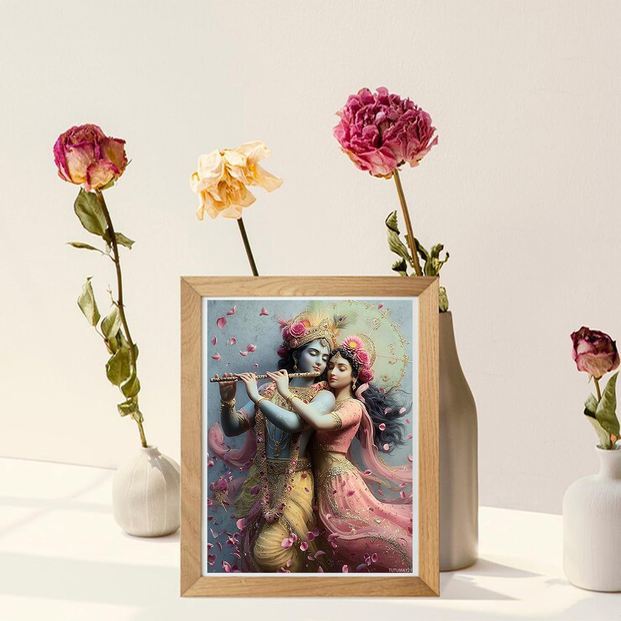 TUTUMAY21 Hindu God Diamond Painting Kits for Adults Beginners, Culture Diamondss Art Kit DIY Full Round Drill Dot Gem Art Kits for Adult Home Wall Decor 12x16 inch TUTUMAY21