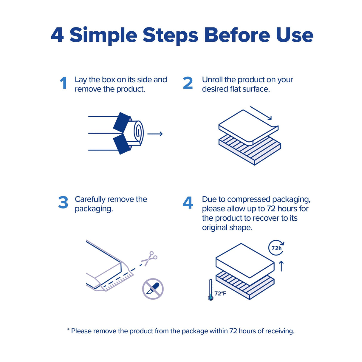 Olee Sleep Full Mattress, 10 Inch Gel Memory Foam Mattress, Gel Infused for Comfort and Pressure Relief, CertiPUR-US Certified, Bed-in-a-Box, Medium Firm, Grey, Full Size Olee Sleep