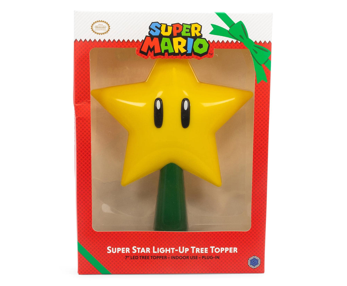 Tree Topper Mario Super Star Gen 2 Plug in Light Up Christmas Tree Topper