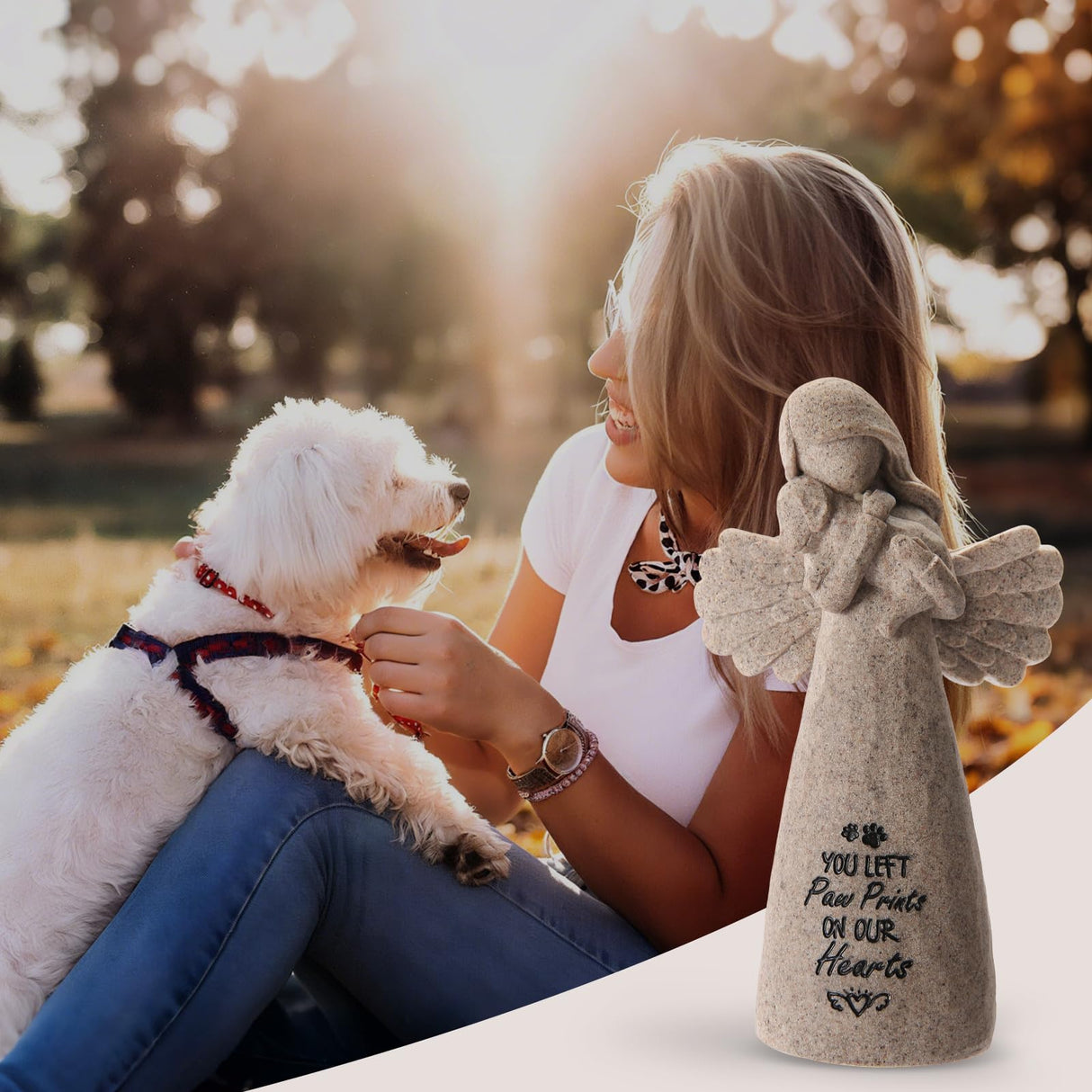 Miugwp Pet Memorial Gifts for Dogs - Dog Bereavement Sympathy Gift, Loss of Dog Remembrance Keepsake with “You Left Paw Prints on Our Hearts”,Ideal for Rainbow Bridge & Pet Loss Memorial(Granite) Miugwp