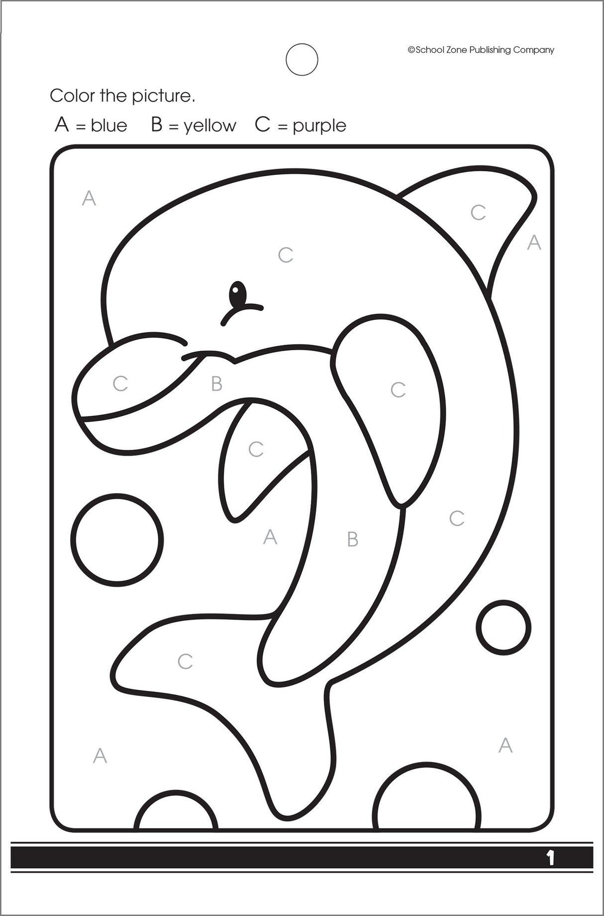 School Zone My First Coloring Fun Workbook: 48 Pages, Pre-K, Preschool, Kindergarten, Numbers, Counting, Letters, Alphabet, Shape Identification, Ages 3 to 6 (Little Busy Book Series) School Zone