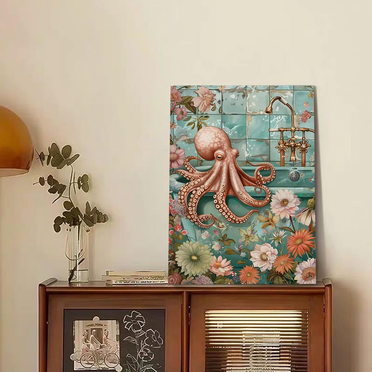 Reivworl Animal Paint by Numbers Kit for Adults, Octopus Paint by Number, Painting by Number for Gifts and Home Wall Decor 16x20Inch Reivworl