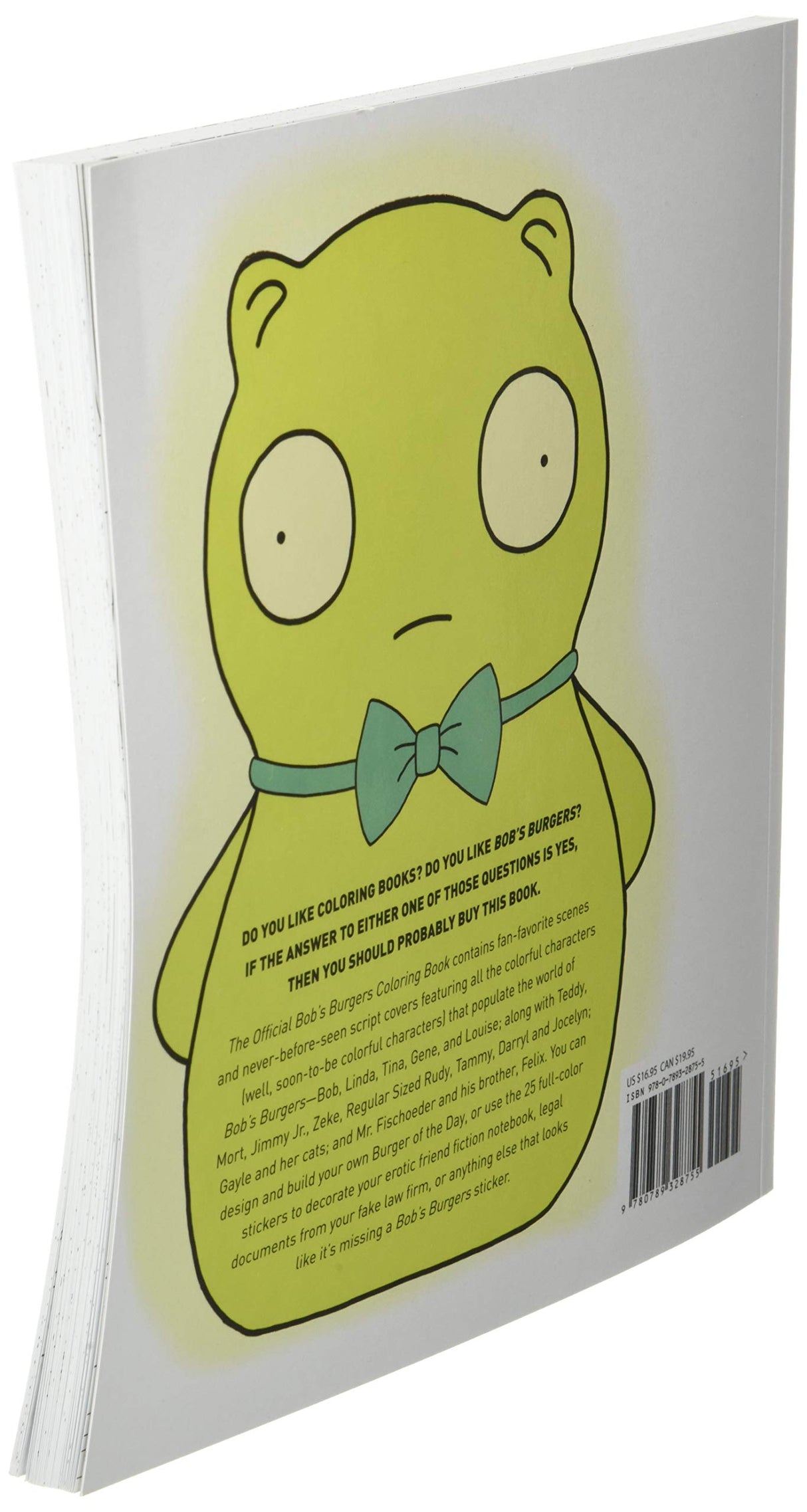 The Official Bob's Burgers Coloring Book vegamile