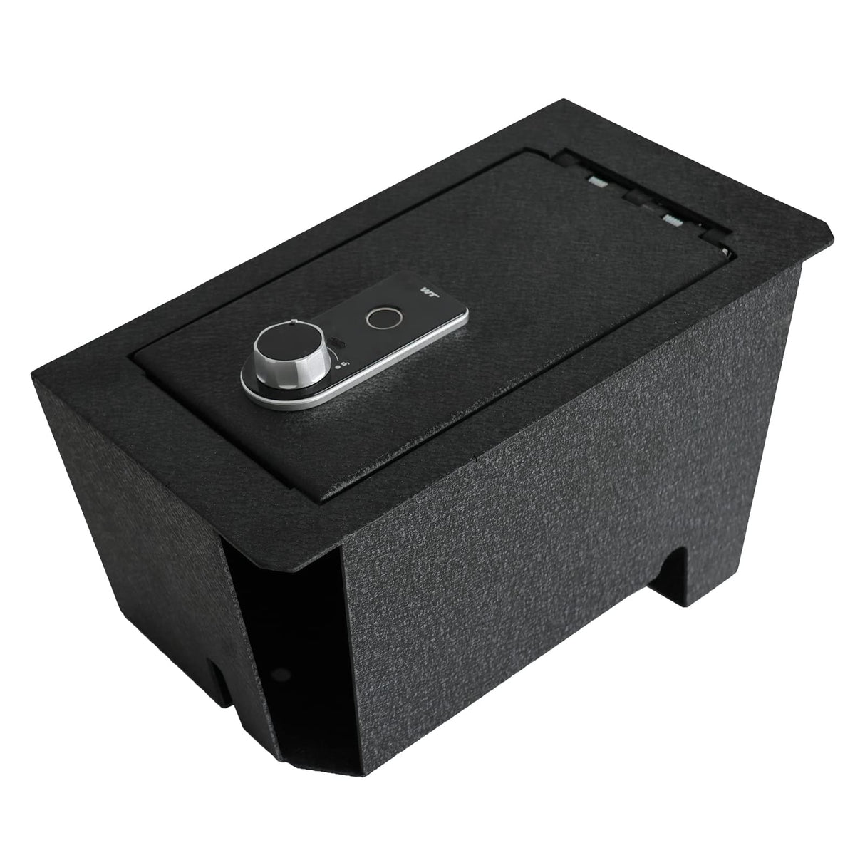 Center Console Gun Safe Vault - TuoJue Console Safe Lock Box Compatible with 2022-2025 Toyota Tundra and 2023-2025 Toyota Sequoia Console Organizer Locking Vault with Superior Fingerprint Lock TUOJUE