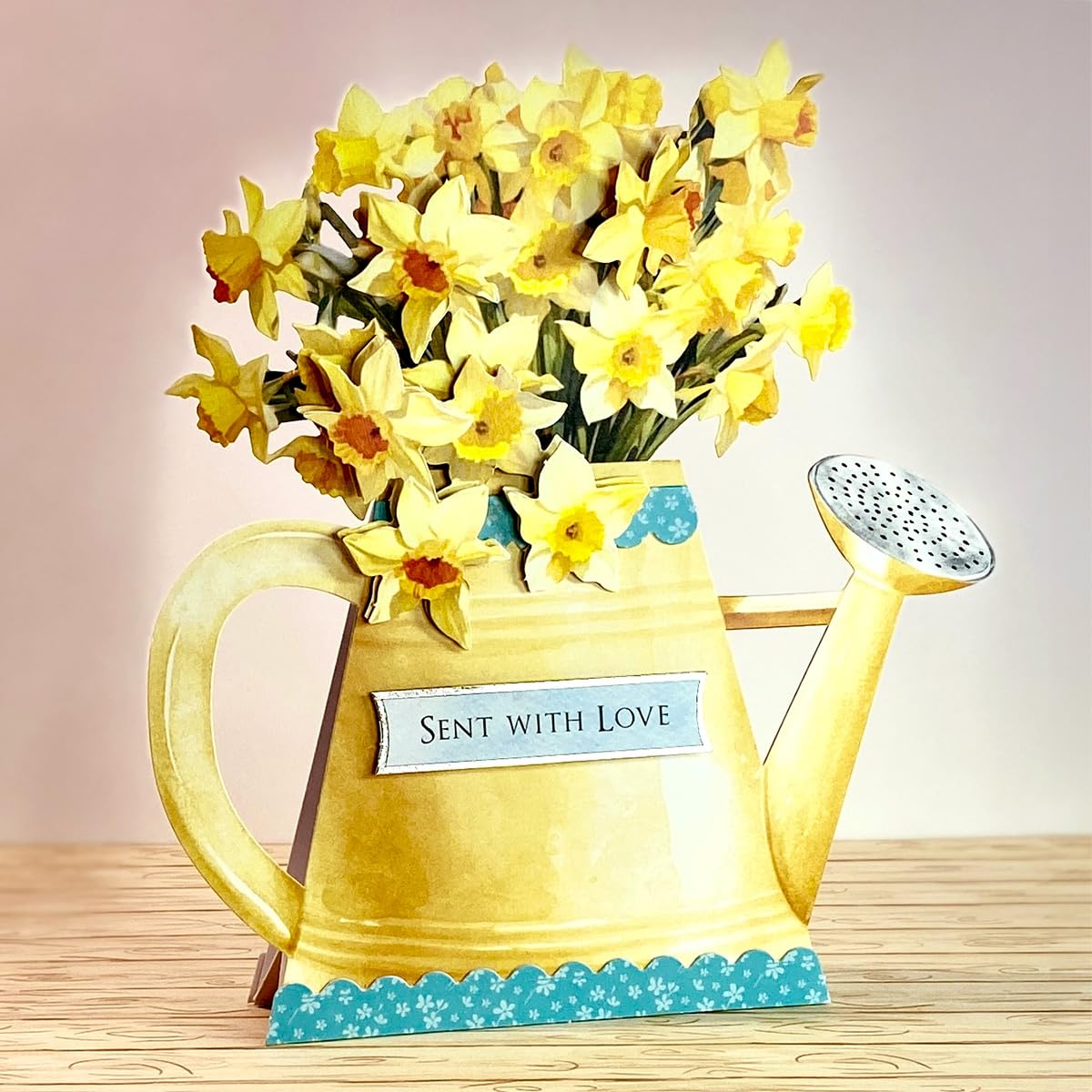 Katy Sue Watering Can Blossoms & Blooms Card Making Kit. 8 Shaped Cards, 3 Sheets of Floral Die Cut Decoupage, 8 Envelopes, Adhesive Foam Pads, & Instructions. For Card Making Supplies & Card Crafting Katy Sue