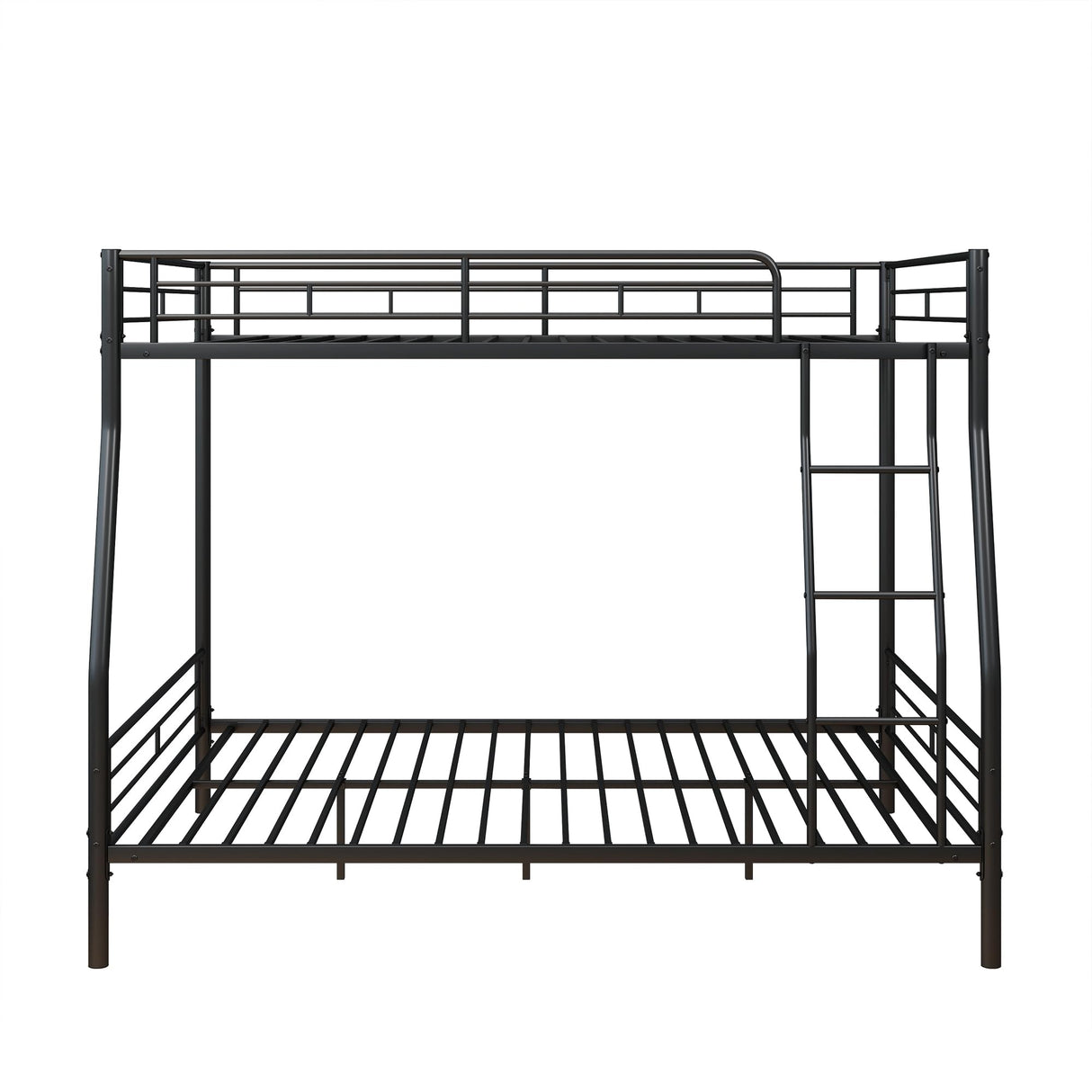 Bellemave Full Over Queen Bunk BedFrame, Heavy Duty Metal Bunk Bed Frame for Adults,Kids, Black Bellemave
