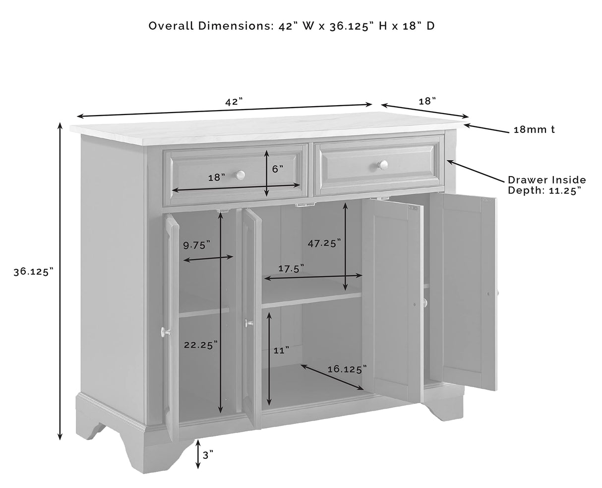 Crosley Furniture Madison Kitchen Island with Solid Wood Top and Optional Casters, Emerald Green Crosley Furniture