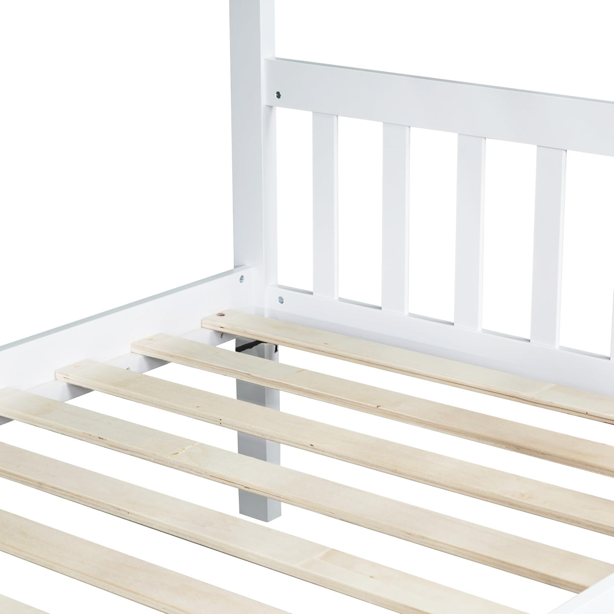 Bellemave Twin Over Twin Bunk Bed with Trundle,Convertible Bunk Beds with Ladder & Safety Guardrails,Twin Size Bunk Beds for Kids Girls Boys,White Bellemave