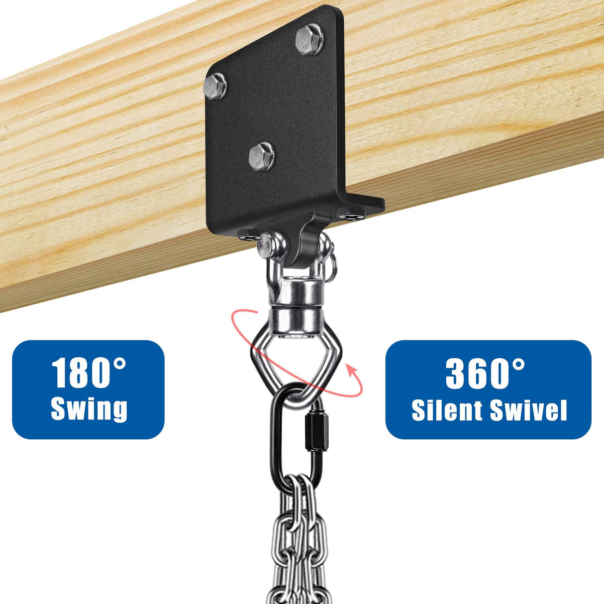 SELEWARE Punching Bag Hanger with Bearings Heavy Bag Beam Mount Hardware 360° Rotation Boxing Bag Hanger I Beam Heavy Bag Hanger Beam Mount Hooks with Carabiner for Hanging Heavy Punching Bag Sandbag SELEWARE