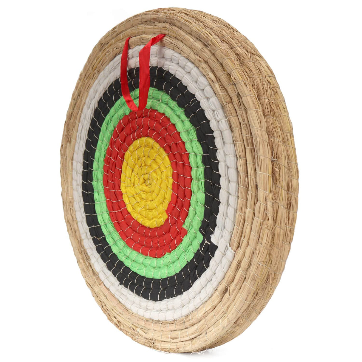 DOSTYLE Archery Targets Traditional Solid Straw Round Archery Target Shooting Bow Coloured Rope Target Face Three Layer for Shooting Practice Dostyle