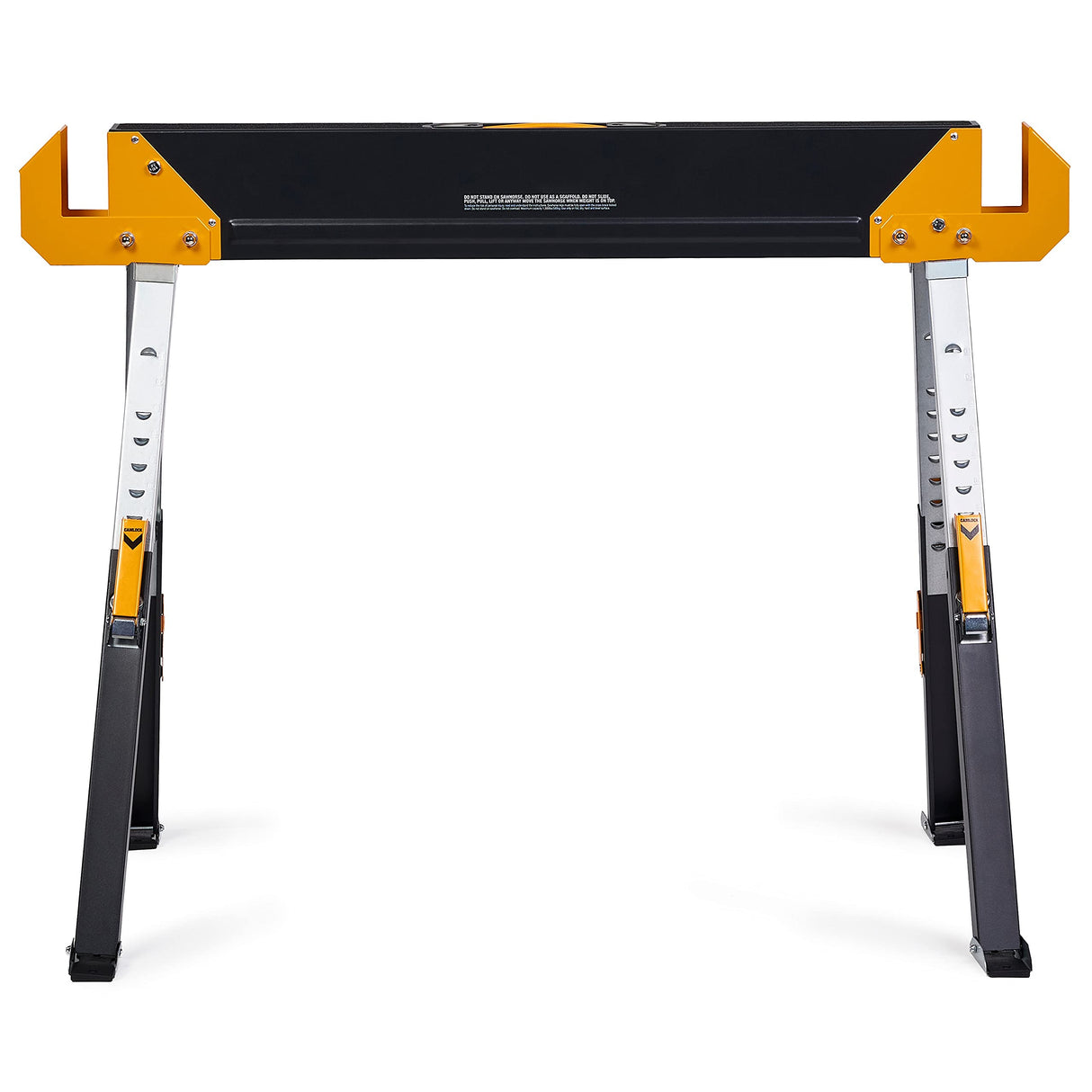 ToughBuilt - Folding Sawhorse/Jobsite Table - Sturdy, Durable, Lightweight, Heavy-Duty, 100% High Grade Steel, 1300lb Capacity, Pivoting Feet, Adjustable Height Legs - (TB-C650) - 2 Pack ToughBuilt