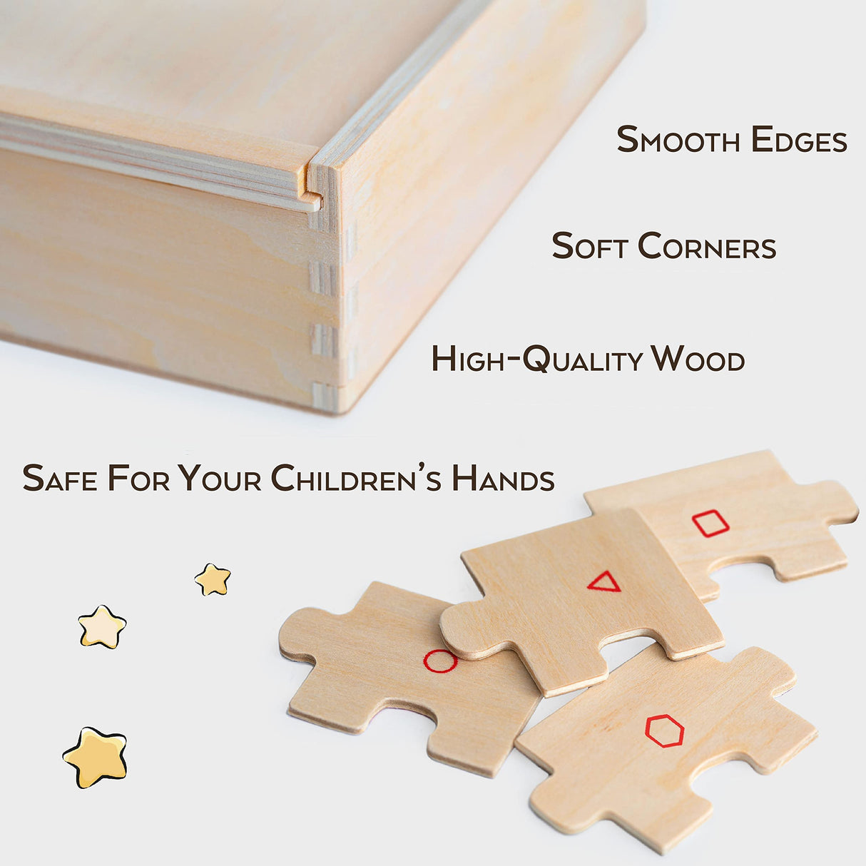 TOYLI 4-in-1 Princess Jigsaw Puzzles for Kids, Wood Puzzles for Kids Ages 3-5 48 Piece Wooden Puzzles for Toddlers 3-5, Wooden Puzzles for Toddlers, Essential Skills Gift for Girls Princesses TOYLI