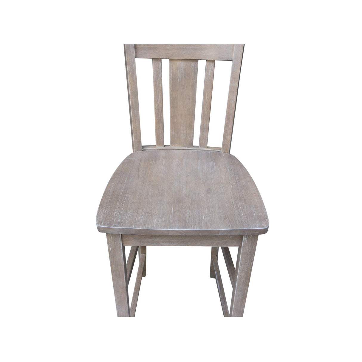 International Concepts San Remo Bar Height Stool, Washed Gray Taupe IC International Concepts
