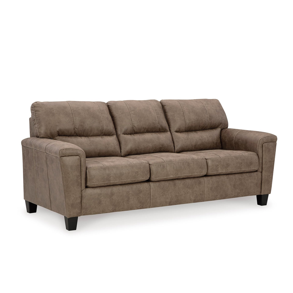 Signature Design by Ashley Navi Modern Queen Sofa Sleeper with Removable Cushions, Dark Brown Signature Design by Ashley