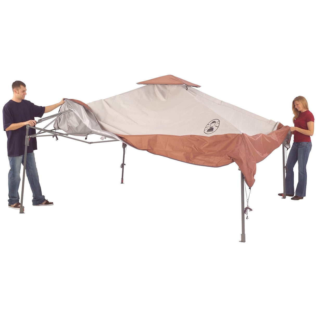 Coleman 13x13ft Instant Canopy Sun Shelter, Portable Shade Tent Sets Up in 3 Minutes, Vented Roof for Airflow & UPF 50+ Sun Protection Coleman