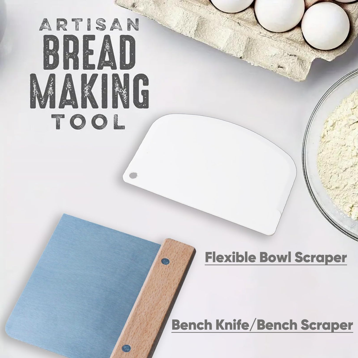 Jeensley Boxed Sourdough Bread Proofing Basket with 2025 Brochure Round Banneton Bowl with Liner and Bread Making Tools Handmade from Quality Natural Indonesian Rattan Bread Baking Supplies Jeensley