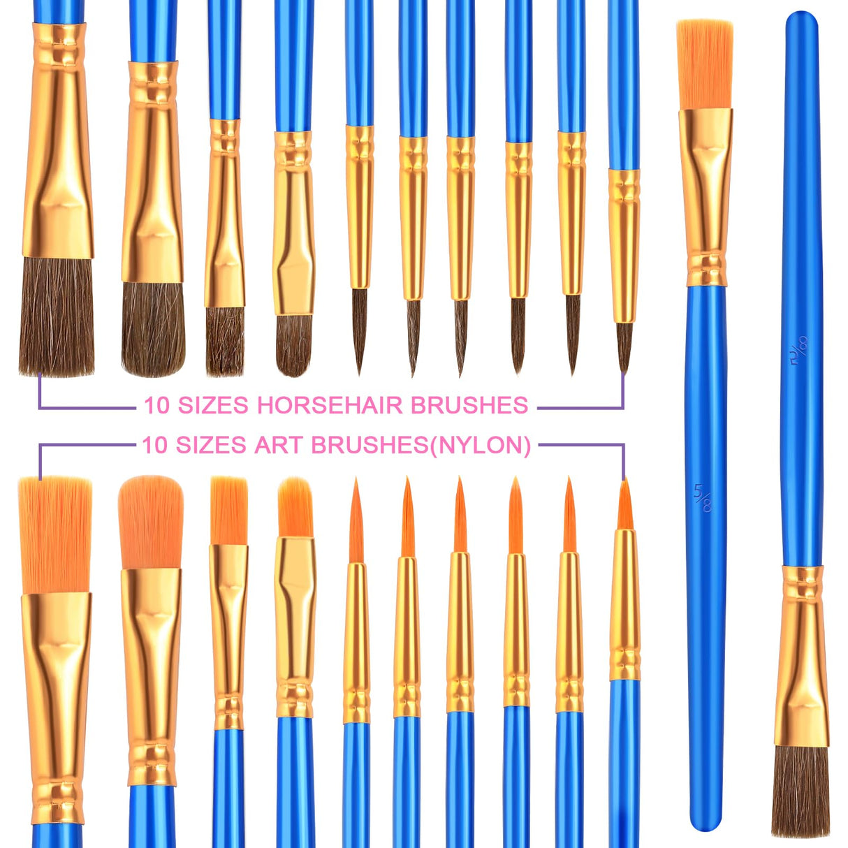 ESRICH 77PCS Professional Painting Set, Acrylic Paint, Watercolor Paint, with 1 Wood Easel, 48Colors, Brushes, Canvases, Painting Supplies Kit for Kids,Students, Artists and Beginner ESRICH