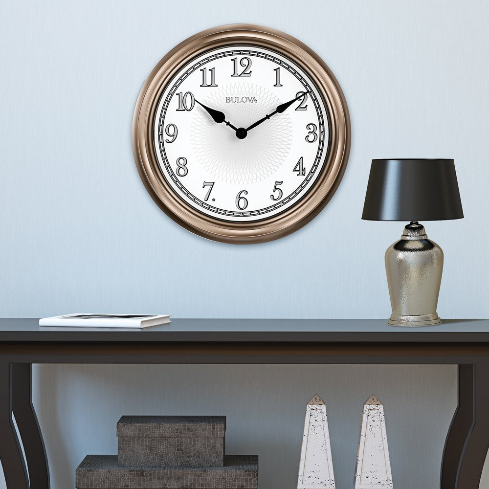 Bulova C4826 Light Time Wall Clock, Champagne Bulova
