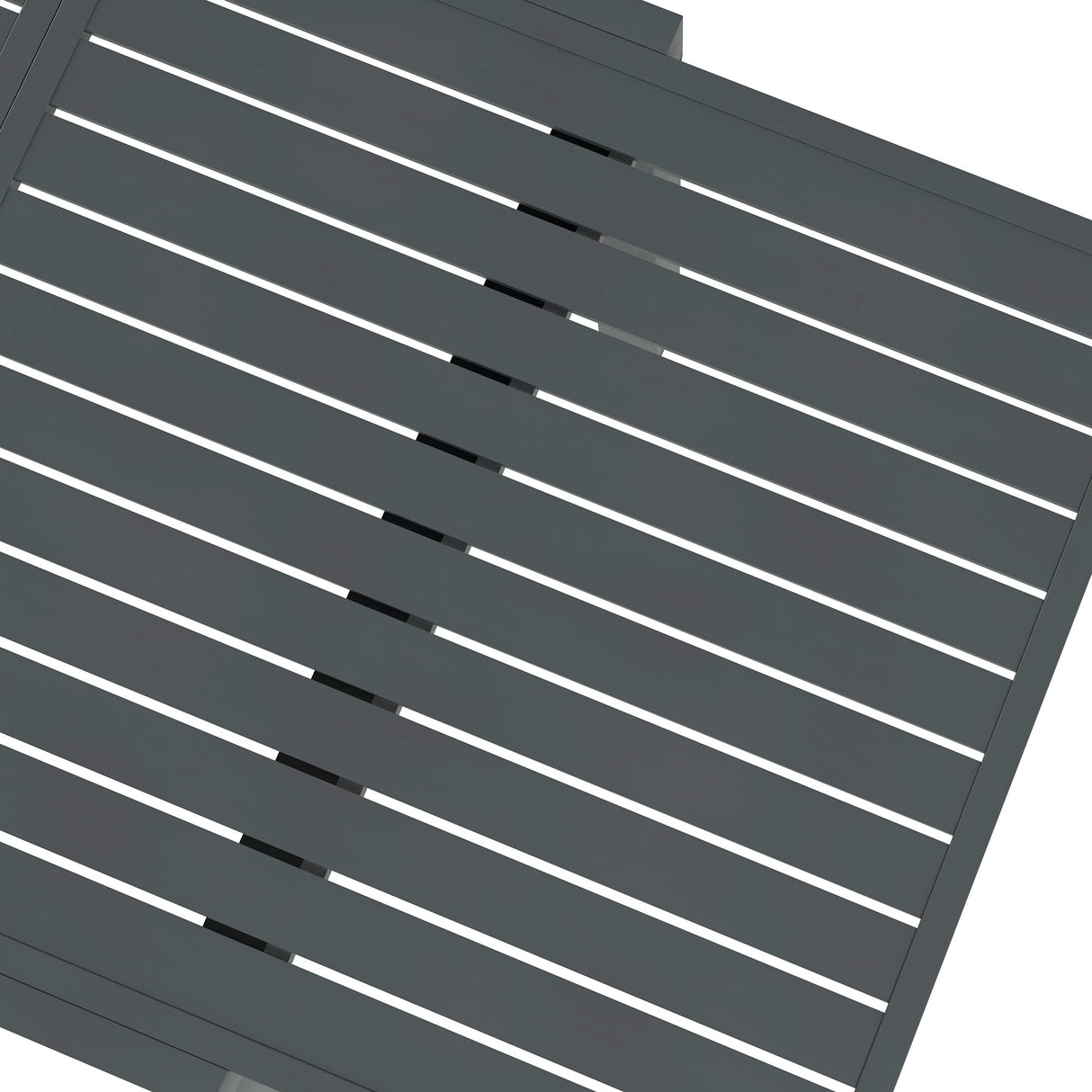 Outsunny Expandable Patio Dining Table for 4-6, 35.5" -70.75" Aluminum Extendable Outdoor Dining Table, Square/Rectangular Patio Table for Garden, Backyard, Poolside, Deck, Gray Outsunny