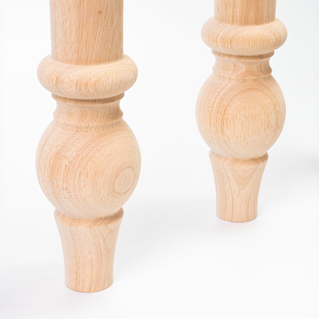 decorluxes Unfinished Farmhouse Table Legs Dining Table 2.8" X 29" Set of 4 DIY Coffee Table Rustic Turned Style Leg | Easy to Paint Any Color You Want (29 inch) decorluxes