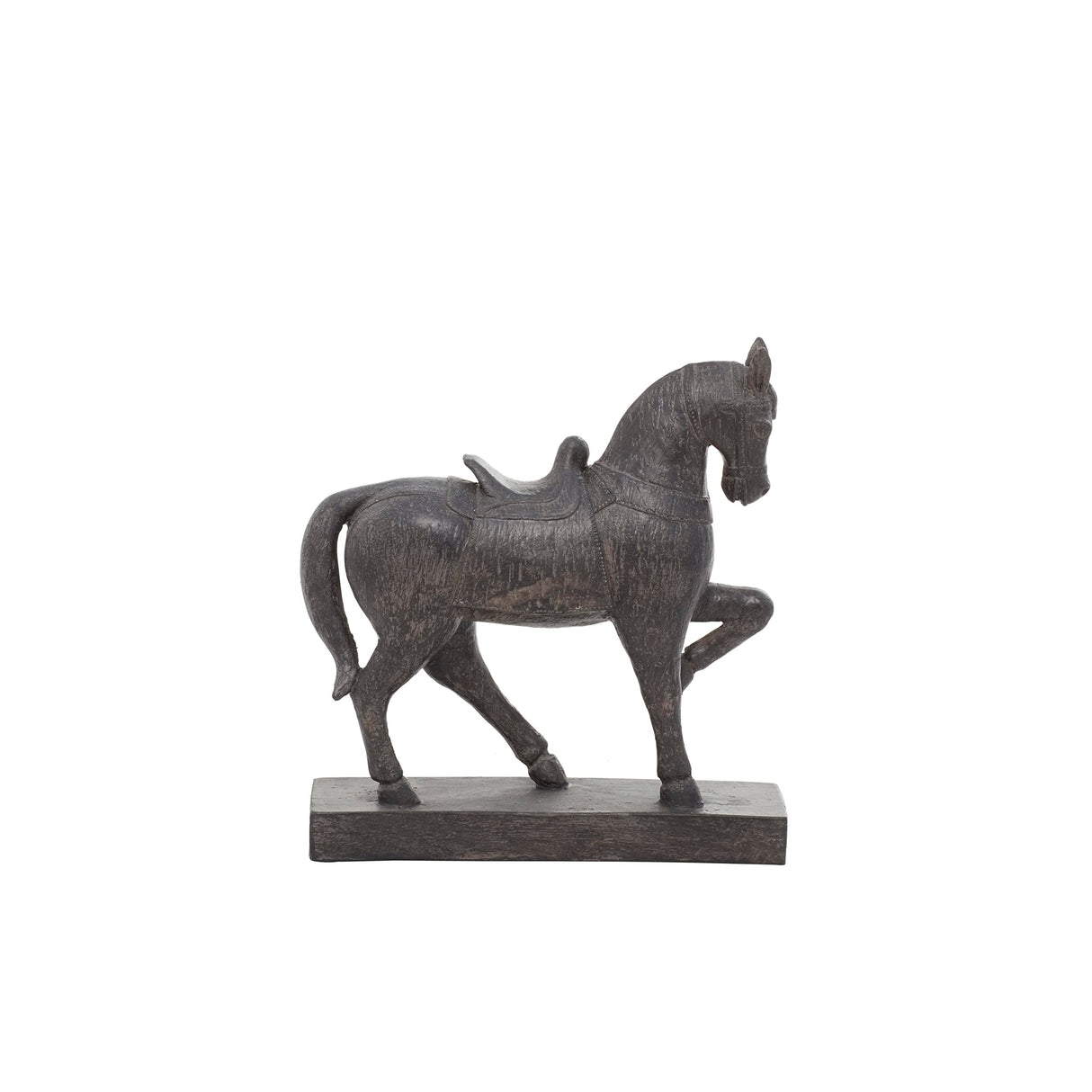 Deco 79 Polystone Horse Decorative Sculpture Home Decor Statue, Accent Figurine 9" x 3" x 9", Brown Deco 79