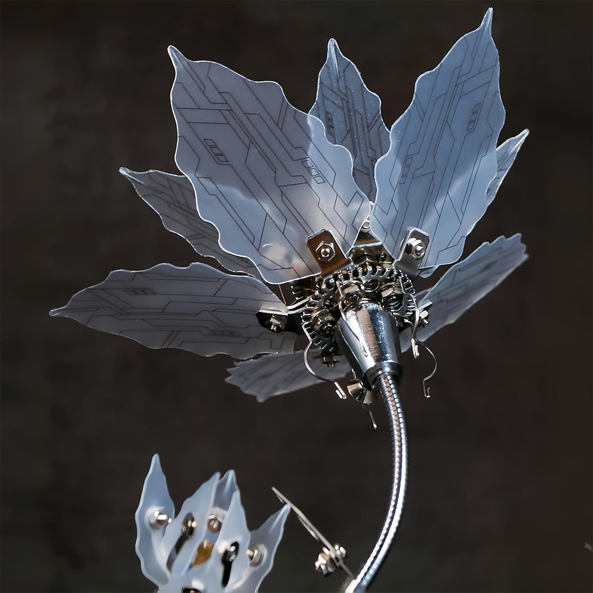 3D Flower Puzzle Metal Model Kit, 3D Metal Puzzle Adult, 3D Mechanical Model,Brain Teaser Puzzles DIY Assembling Flower for Stress Relief for Teenagers and Adults ZUNPINSPACE