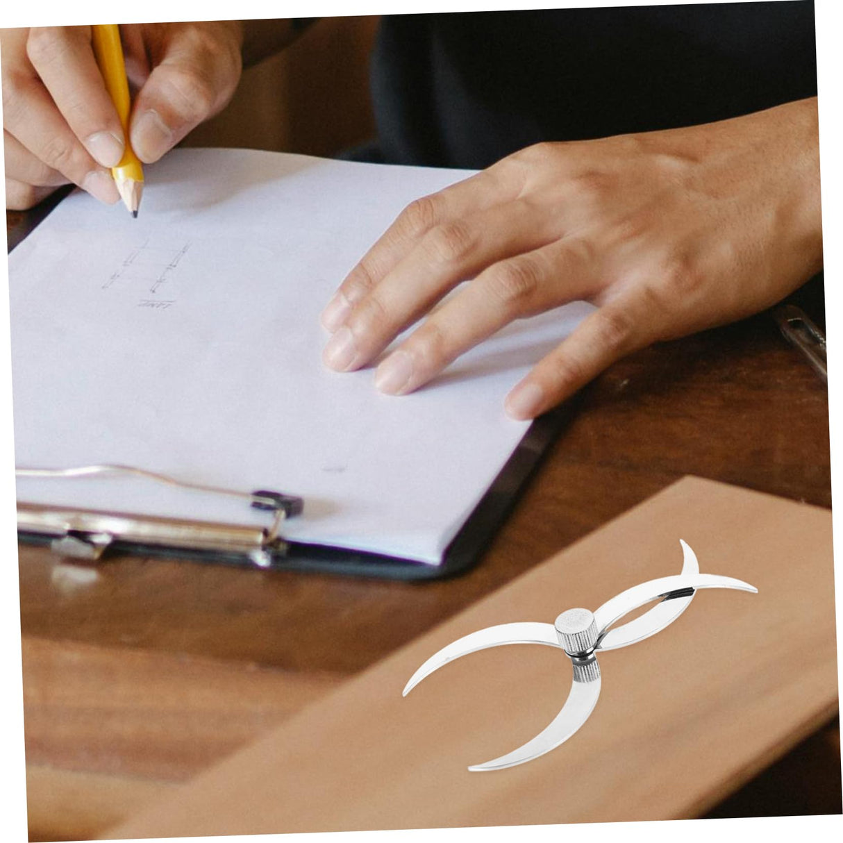 Alipis Woodturning Measurement Aid Compact Caliper Stainless Steel for Gap Thickness Measuring Alipis